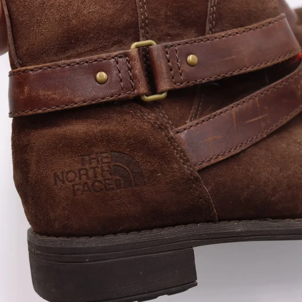 The North Face Primaloft Suede Insulated Mid-Calf Boots Brown Women's 6.5